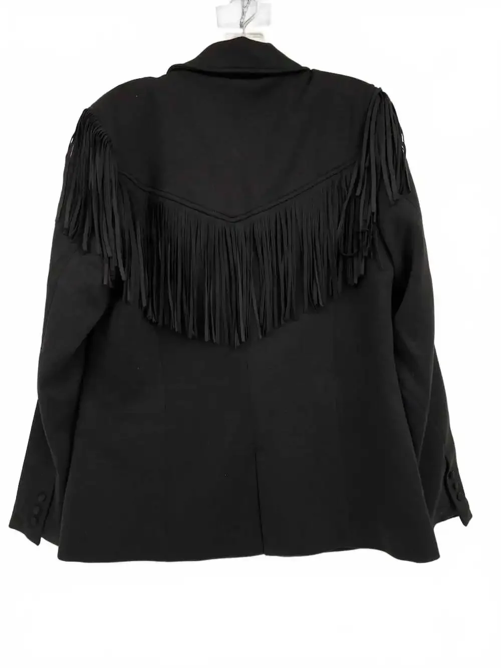 Blank NYC Black Kids Jacket & Coat | Regular L Boys Formal Fringe Shoulder Pads